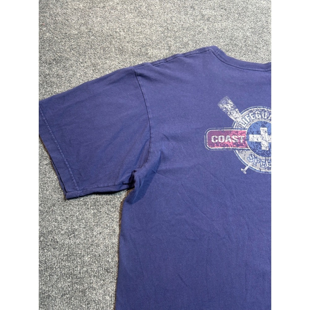 Vintage Speedo Mens Short Sleeve T-Shirt Navy Blue cotton Single Stitch Size L - Picture 12 of 16